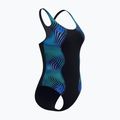 Női egyrészes fürdőruha Speedo Print Medalist anthracite 4