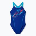 Gyerek egyrészes fürdőruha Speedo Medley Logo Medalist night watch/hyper teal
