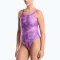 Női egyrészes fürdőruha Nike Hydrastrong Multi Pr light magenta