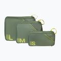 Szerokie etui na akcesoria American Tourister Packing S/M/L 3 pcs. olive/lime