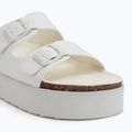 Női O'Neill Sandy Platform Slider Alacsony flip-flop szandálok törtfehér színben 7