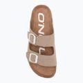 Női O'Neill Sandy Platform Slider Low barna flip-flopok 5
