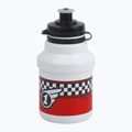 Polisport Race 350 ml Junior kerékpáros palack + kosár fehér/piros 2