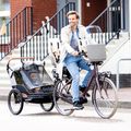 Kerékpár utánfutó két személyre bobike Moobe szürke-fekete 8616000001 16