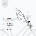 Kerékpár ülés bobike Exclusive Mini Evolve fahéj barna 11