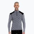 Férfi Termoaktiv pulóver Dovre Half Zip Jacquard grey