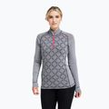 Női Termoaktiv pulóver Dovre Half Zip Jacquard grey