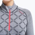 Női Termoaktiv pulóver Dovre Half Zip Jacquard grey 3