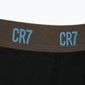 Férfi boxeralsó CR7 Basic Trunk 3 darab black/brown 7