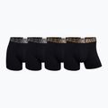 Férfi boxeralsók CR7 Basic Trunk 4 pár 2492 BLACK