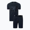 Férfi pizsama CR7 Pyjama Short dark grey melange