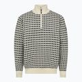 Férfi pulóver Dovre Knitted Half Zip Pullover beige