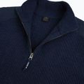 Férfi pulóver Dovre Ribbed Knit Half Zip navy 3