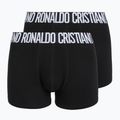 Férfi boxer nadrág CR7 Fashion Trunk 2 pack black