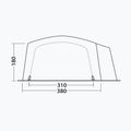 Outwell 6 személyes kemping sátor Montana 6PE tengerészkék 111206 3