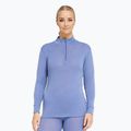 Női Termoaktiv pulóver Dovre Wool Zip blue