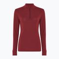 Női Termoaktiv pulóver Dovre Wool Zip burgundy 4
