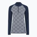 Női Termoaktiv pulóver Dovre Wool Organic Half Zip navy 6