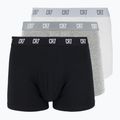 Férfi CR7 Basic Trunk boxeralsó 3 pár fehér/ szürkésnarancs/ fekete