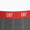 Férfi CR7 Basic Trunk boxeralsó 3 pár szürke melange/piros/tengerészkék 4