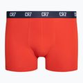 Férfi CR7 Basic Trunk boxeralsó 3 pár szürke melange/piros/tengerészkék 5