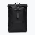 Városi hátizsák Rains Rucksack Rolltop 13 + 4 l black