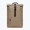 Városi hátizsák Rains Rucksack Rolltop Beige