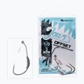 Mikado Jaws Offset csali horog csavaros súllyal 7G 3 db ezüst HJA04