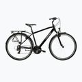 Férfi trekking kerékpár KROSS Trans 1.0 black/silver/gloss