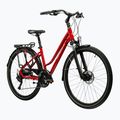 Női trekking kerékpár KROSS Trans 5.0 In red/silver/gloss 2