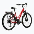 Női trekking kerékpár KROSS Trans 5.0 In red/silver/gloss 3