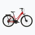 Női trekking kerékpár KROSS Trans 5.0 In red/silver/gloss