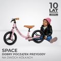 Kinderkraft terepkerékpár Space mély rózsaszínű 10