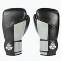 Bushido Muay Thai bokszkesztyűk természetes bőr fekete ARB-431sz-14oz