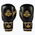 Bushido bokszkesztyűk természetes bőr fekete B-2v13-10oz