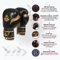 Bushido bokszkesztyűk természetes bőr fekete B-2v13-10oz 15