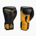 Bushido Természetes bőr bokszkesztyűk fekete B-2v14-10oz 3