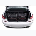 KJUST BMW 3 Limousine Hybrid 2019+ 4 darabos fekete csomagtartó táska készlet 14