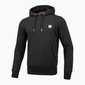 Férfi pulóver Pitbull West Coast Hooded Small Logo 21 charcoal melange