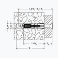 Fischer 10×80 tágulási csavarok csavarokkal 8 db BenchK létrákhoz ezüst BK-KM8 5