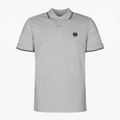 Férfi póló Pitbull West Coast Polo Slim Stripes grey/melange