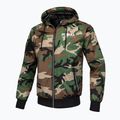 Férfi Pitbull West Coast Athletic kapucnis nylon woodland camo kabát 7
