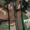 Férfi Pitbull West Coast Athletic kapucnis nylon woodland camo kabát 9