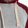 Férfi pulóver Pitbull West Coast Hooded Small Logo grey/burgundy 3