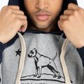 Férfi pulóver Pitbull West Coast Hooded California 210 grey/dark navy 3