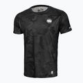 Férfi póló Pitbull West Coast Performance Mesh Net Camo All Black Camo black camo