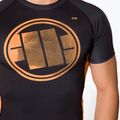 Férfi Rashguard Pitbull West Coast Rash T-S Orange Dog black 4
