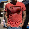 Férfi póló Pitbull West Coast T-S Pitbull West Coast USA red 7
