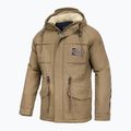 Férfi téli kabát Pitbull West Coast Gunner Hooded Parka dark sand 4