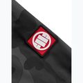 Férfi Pitbull Athletic Logo Kapucnis Nylon kabát teljesen fekete színkavalkáddal 10